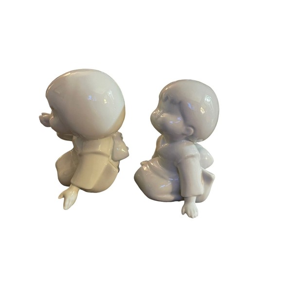 Toyo Japan ceramic sculptures of girls set of 2 - Picture 4 of 9